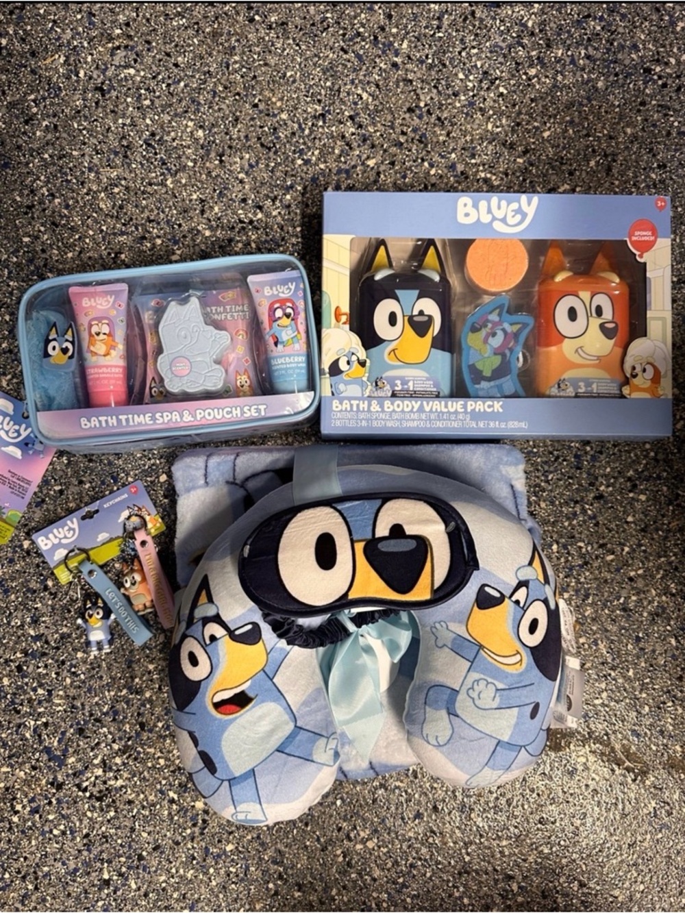 Bluey Kids Bath & Travel Set - Light Blue
